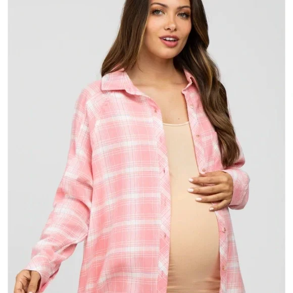 NWT Pink Flannel sz S - Picture 3 of 6